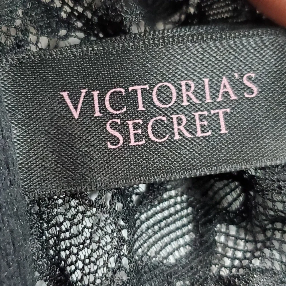 Victoria Secret Women Bra 34DD Black Dream Angels Racerback Demi Underwired Lace